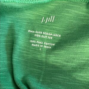 J. Jill Vibrant Green Pima Cotton Tee